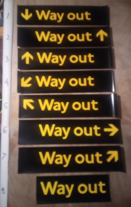 Vintage London Transport signs available